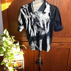 Like new Loft dark denim short sleeve jacket